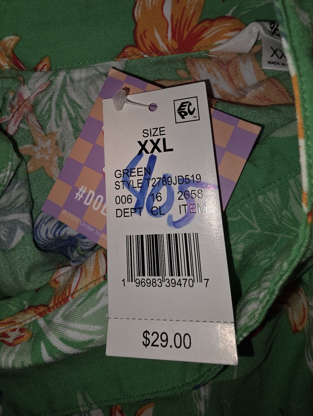 2 For $20 Vacation Ready Floral Shirt Dress Cruise‎ Ready. 100% Rayon - Picture 7 of 7